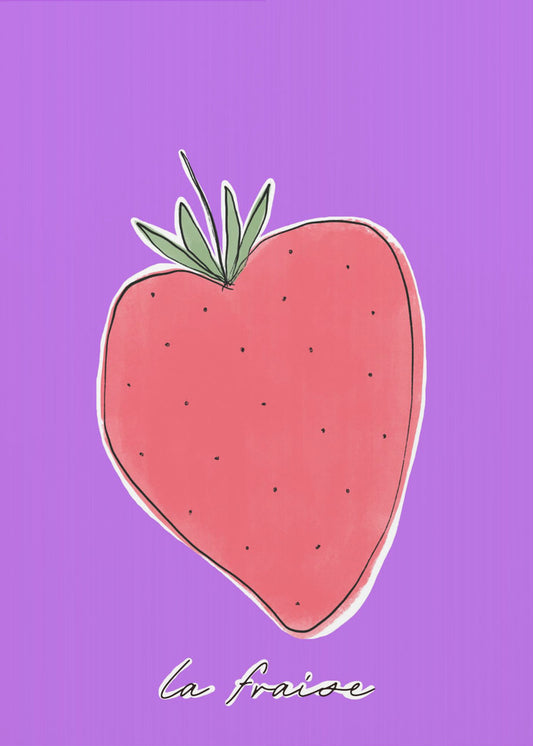 Stylized Strawberry Delight | Poster