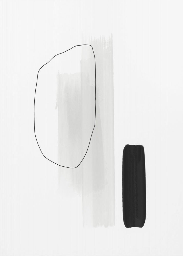 Monochrome elementen | Canvas