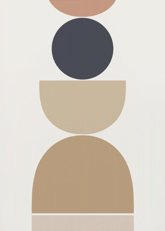 Abstracte geometrische harmonie | Poster