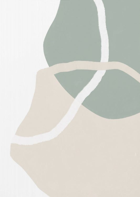 Abstracte Aarde Stroom | Canvas