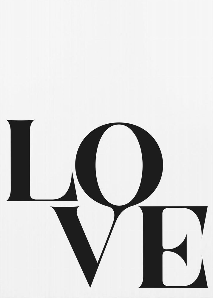 Gedurfde liefdestypografie | Poster
