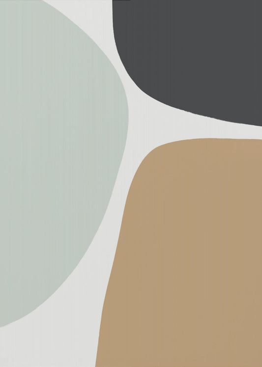 Organic Shapes in Muted Tones | Poster
