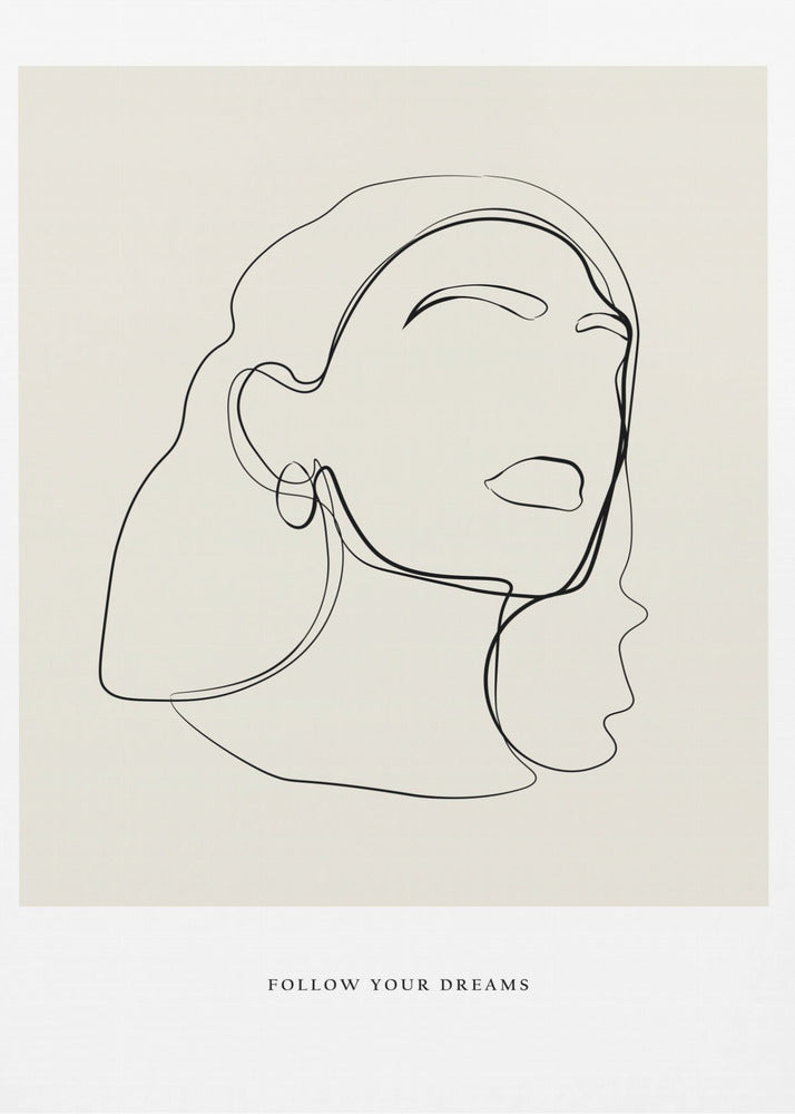 Minimalistische lijnkunst | Poster