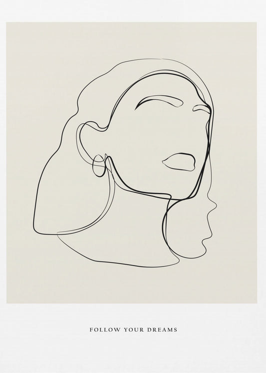 Minimalistische lijnkunst | Poster