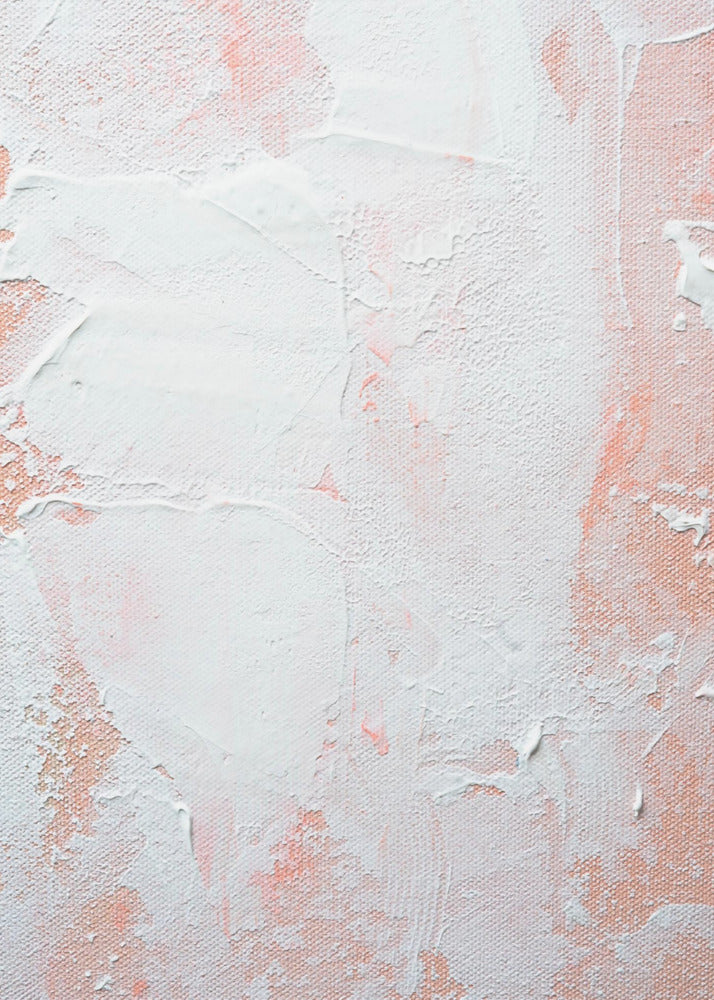Minimalistisch ontwerp met perzik- en wittinten | Canvas