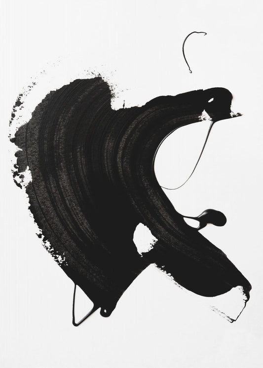 Zwarte abstracte lijn | Poster