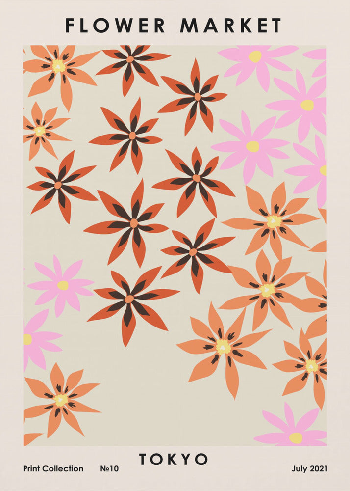 Bloemenmarkt Tokio | Canvas