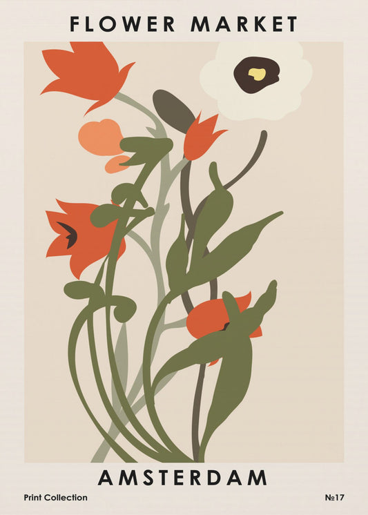 Bloemenmarkt Amsterdam | Poster