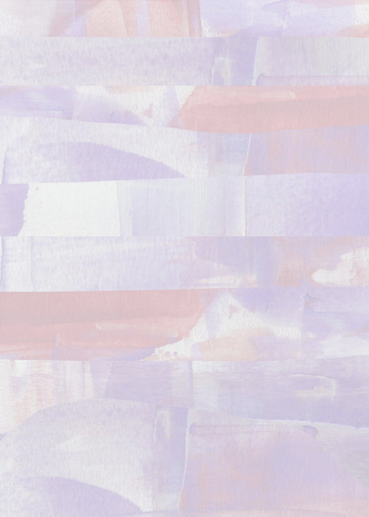 Pasteltinten van lavendel en perzik | Poster