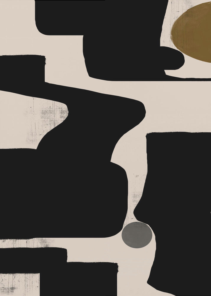 Curven en schaduwen | Canvas