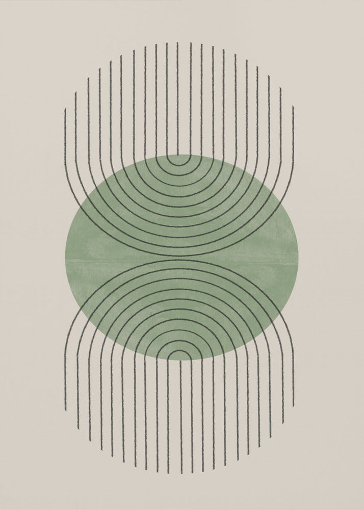 Symmetrische golven | Canvas