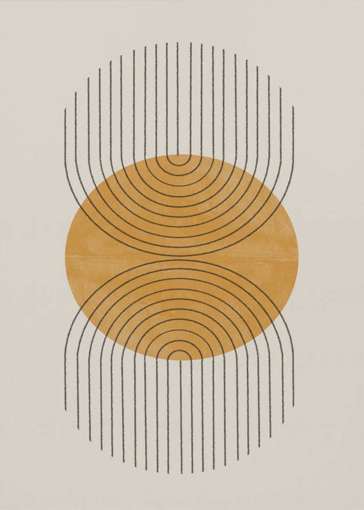 Symmetrische golven | Canvas