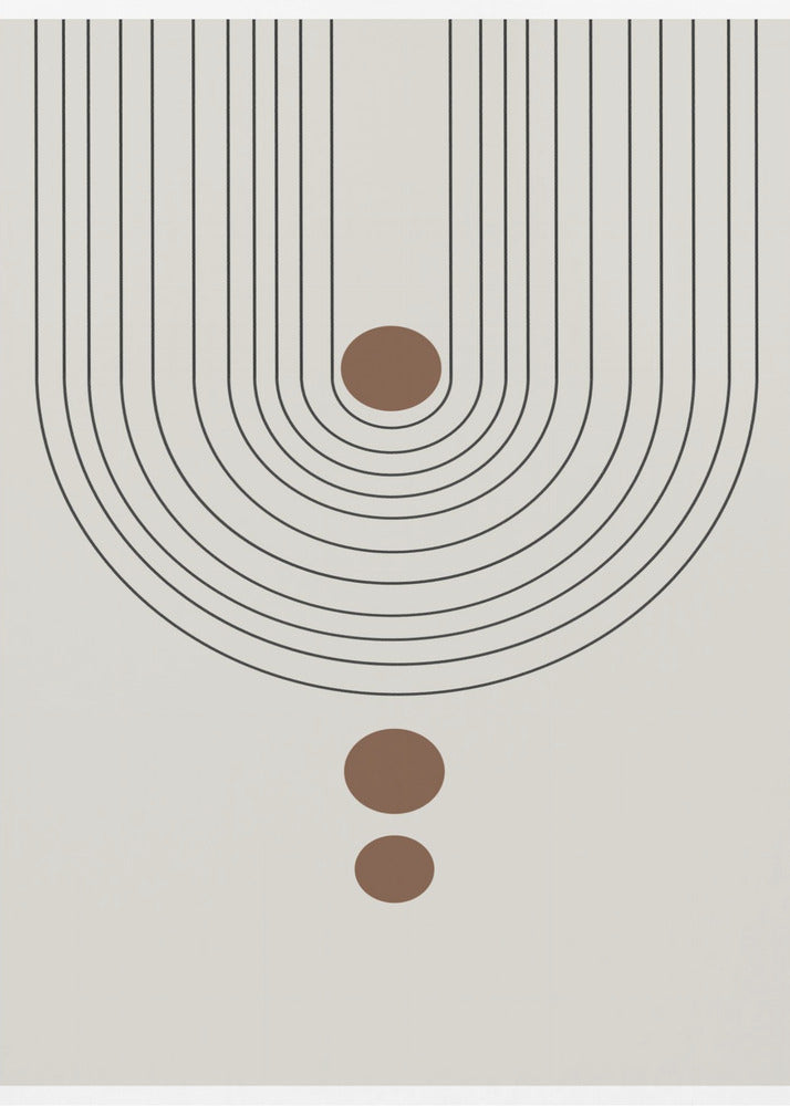 Gebogen symmetrie-elementen | Canvas