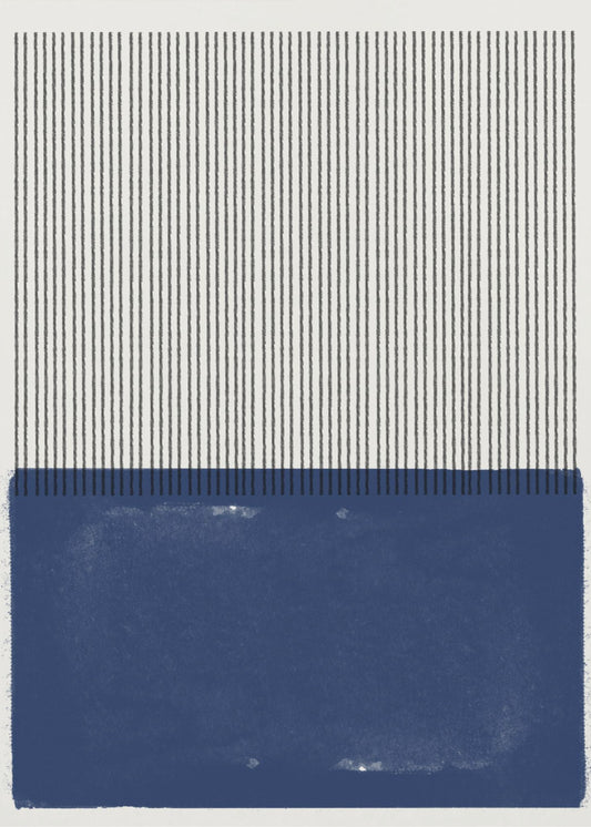 Blauwe Lijn Harmonie | Canvas