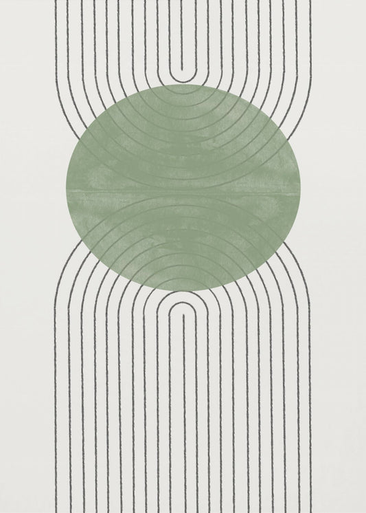 Groene Harmonie Flow | Canvas