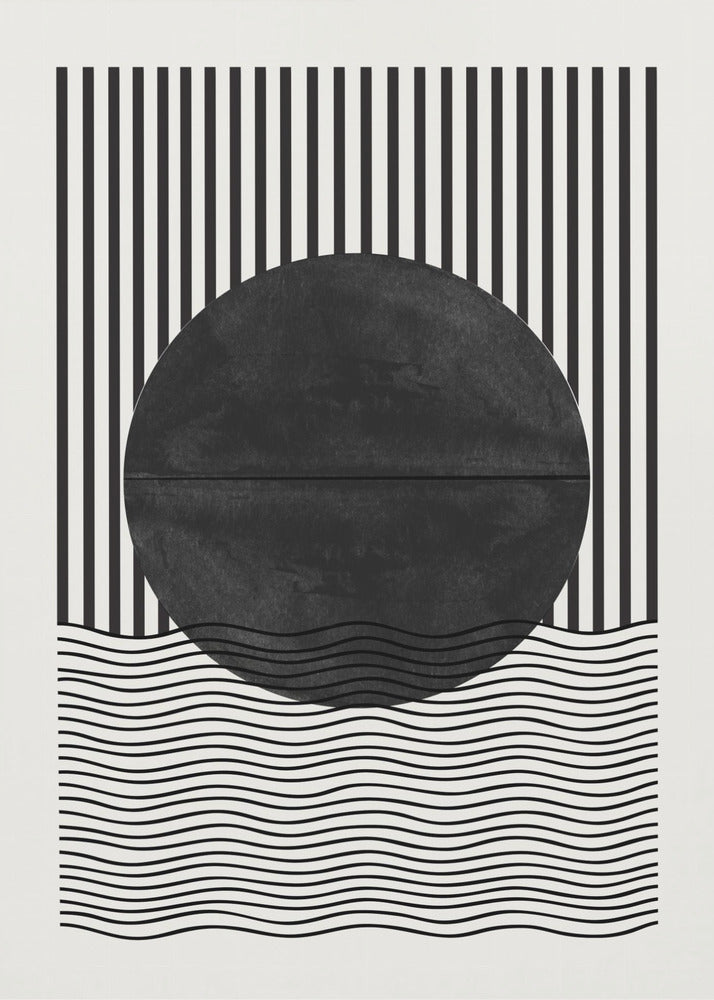 Monochrome Eclipse | Canvas