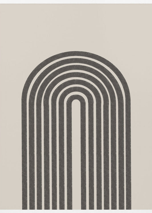 Gebogen paden | Canvas