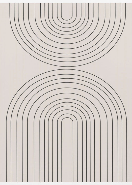 Gebogen symmetrie | Canvas