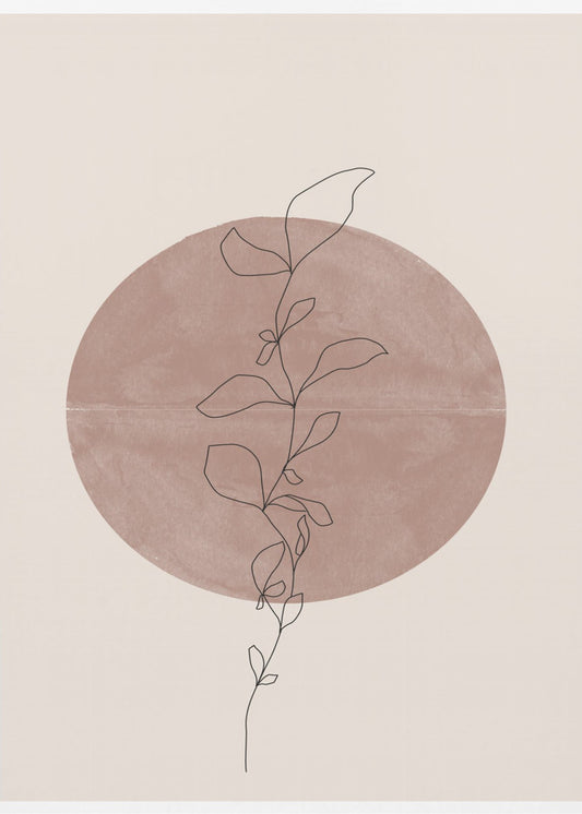 Cirkel en Wijnstok | Canvas
