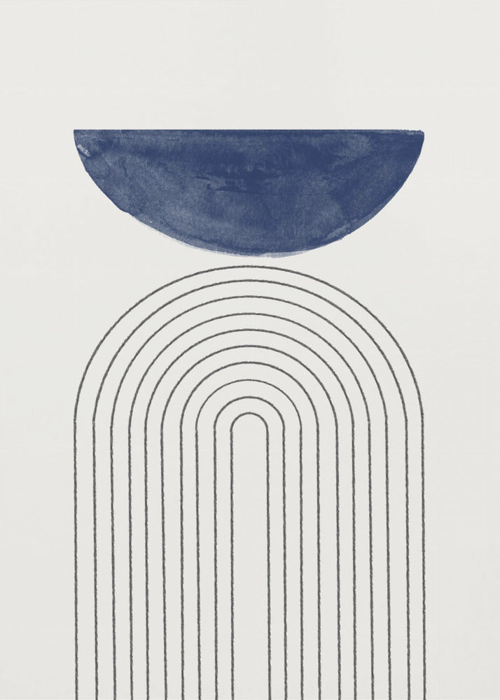 Gebogen sereniteit | Canvas