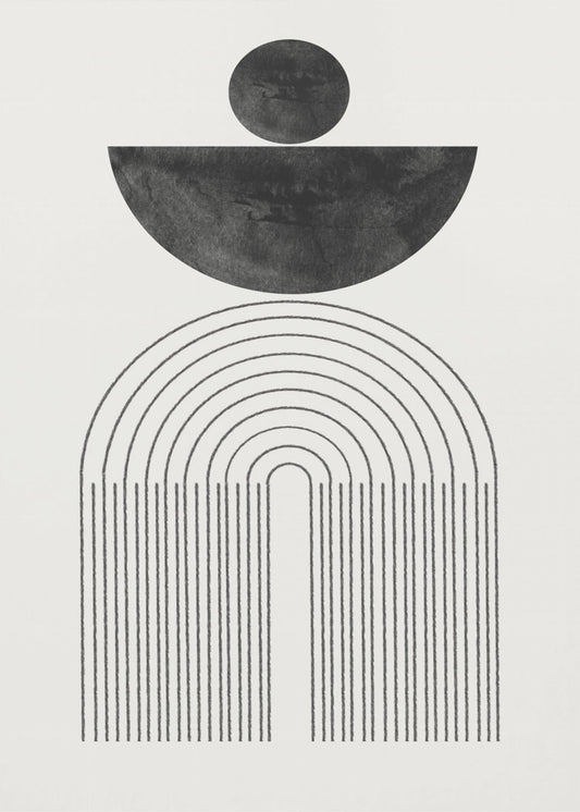 Boogcompositie nr. 6. | Canvas