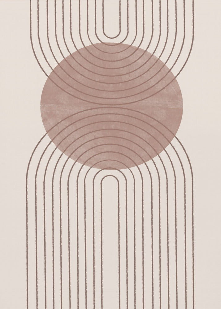 Gebogen paden | Canvas