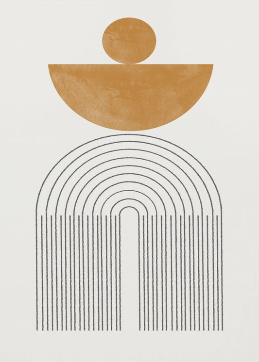 Boogcompositie nr. 7. | Canvas