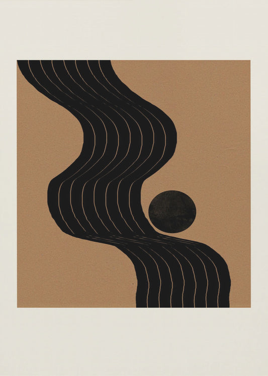 Harmonie van het gebogen pad | Canvas