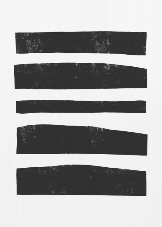Monochrome strepen | Poster