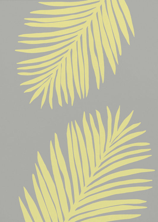 PALMBLAD 01 GEEL | Canvas
