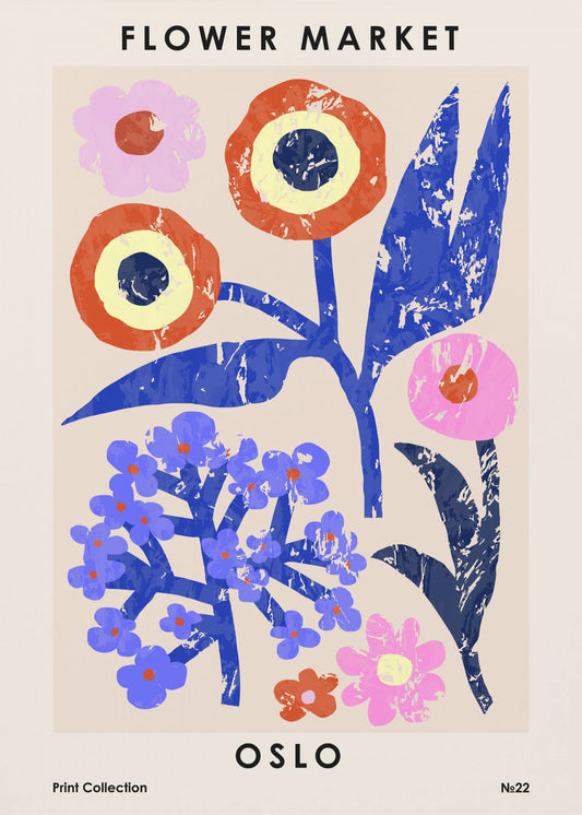 Bloemenmarkt. Oslo | Canvas