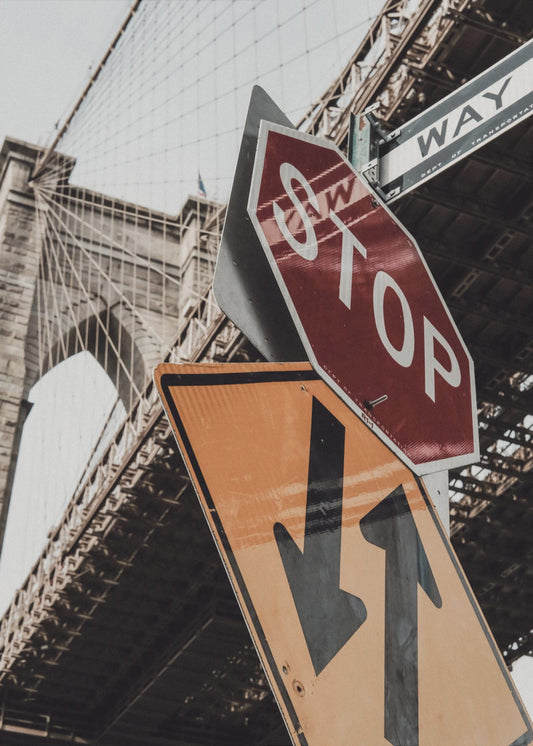 Brooklyn Bridge-halte | Poster