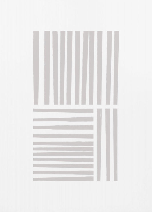 Geometrische grijze lijnen | Poster