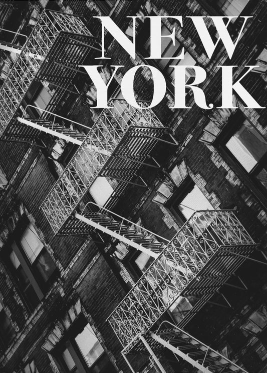Brandtrappen in NYC | Poster