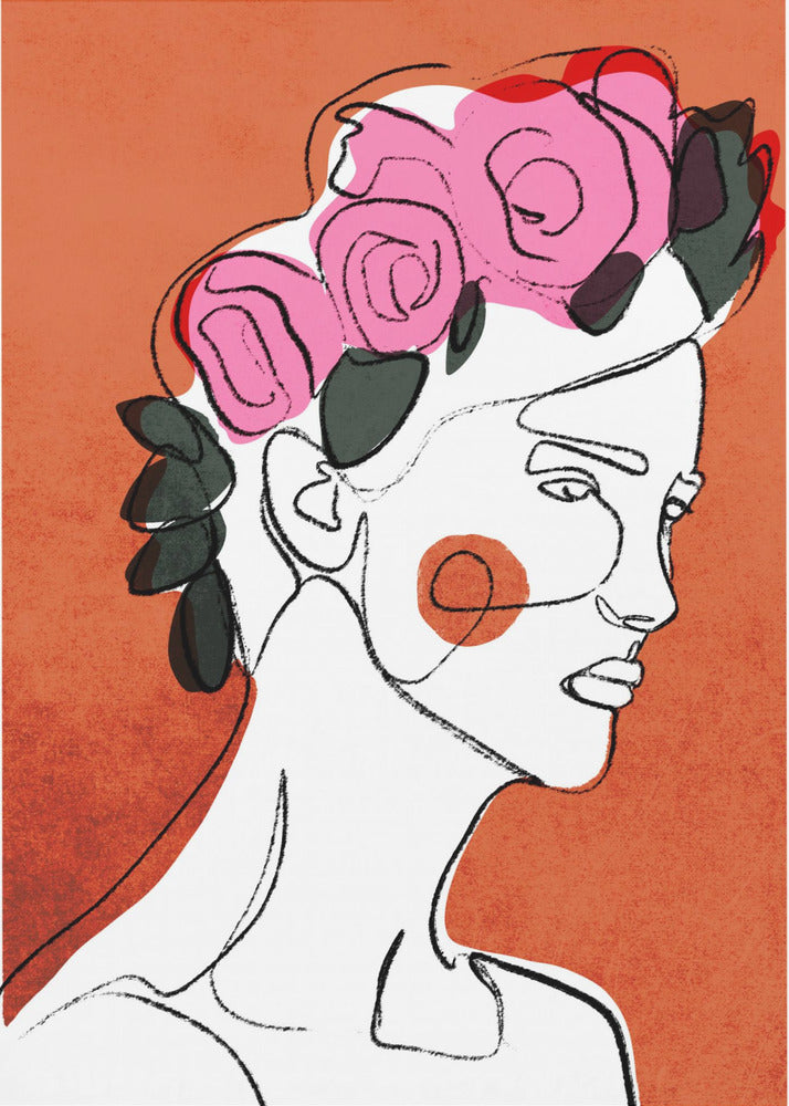 Bloemencontemplatie | Canvas