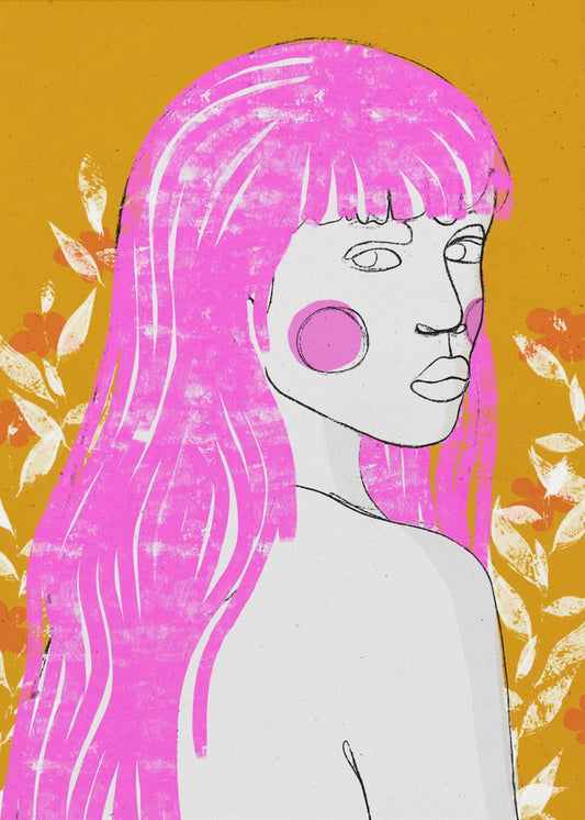 Roze fluisterblik | Poster