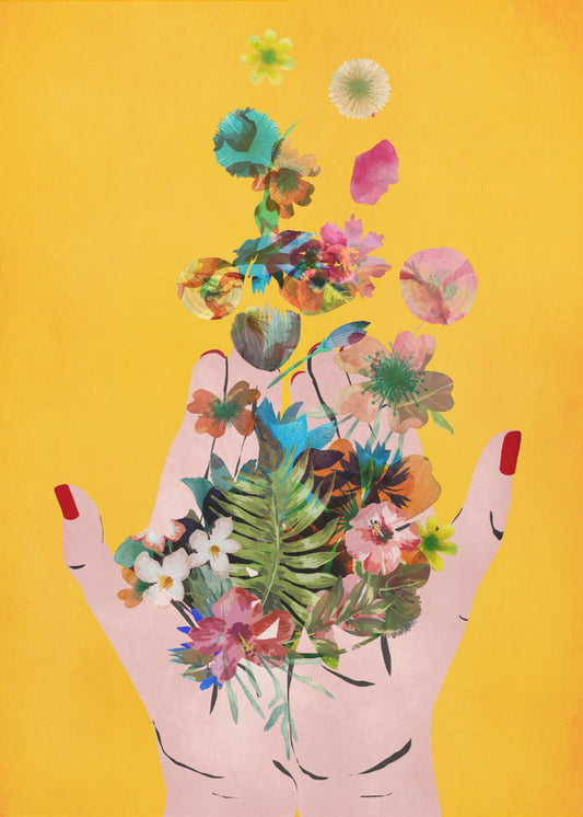 Bloemenwerveling | Canvas
