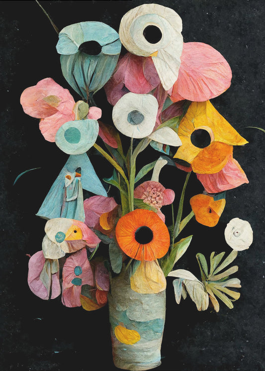 Bloemengrilligheid | Canvas