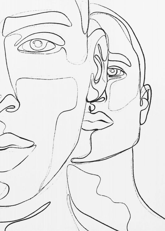Intertwined Faces | Canvas