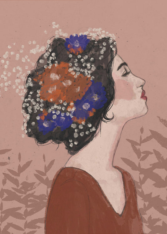Bloesems in profiel | Canvas