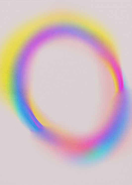 Lichtgevende spectrumhalo | Canvas