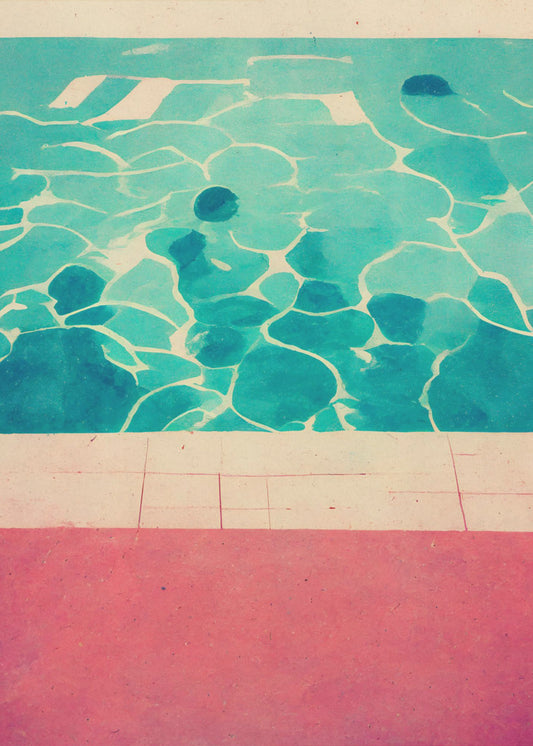 Serene Poolside | Canvas