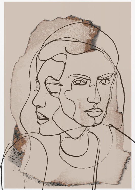 Duality in Lines | Canvas