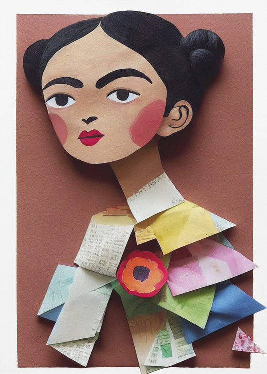 Papierportret Bloesem | Poster
