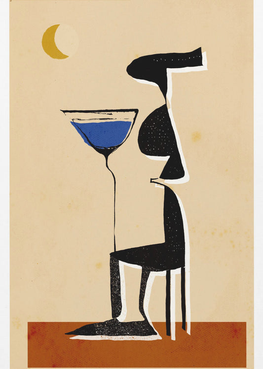 Maanverlichte Martini | Poster