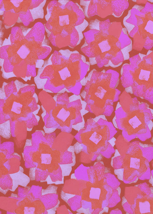 Bloemen van Passie | Canvas