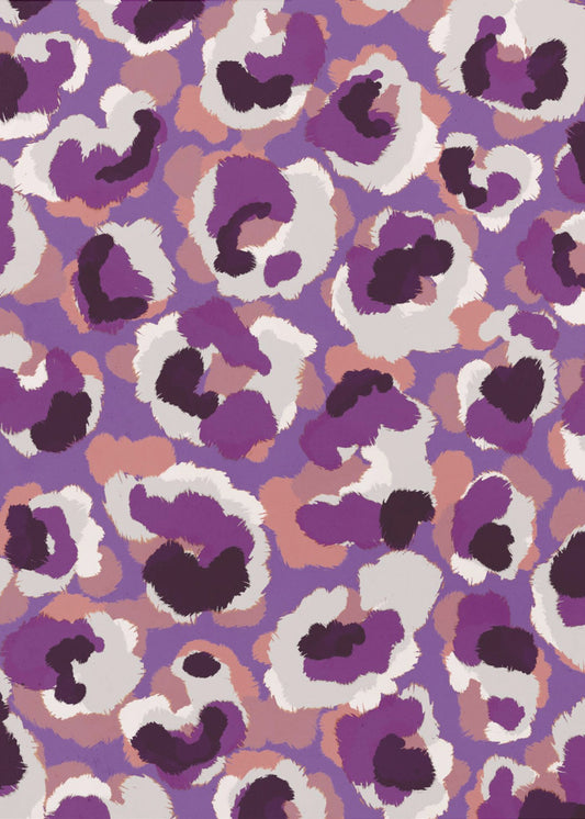 Violette wervelwind | Canvas