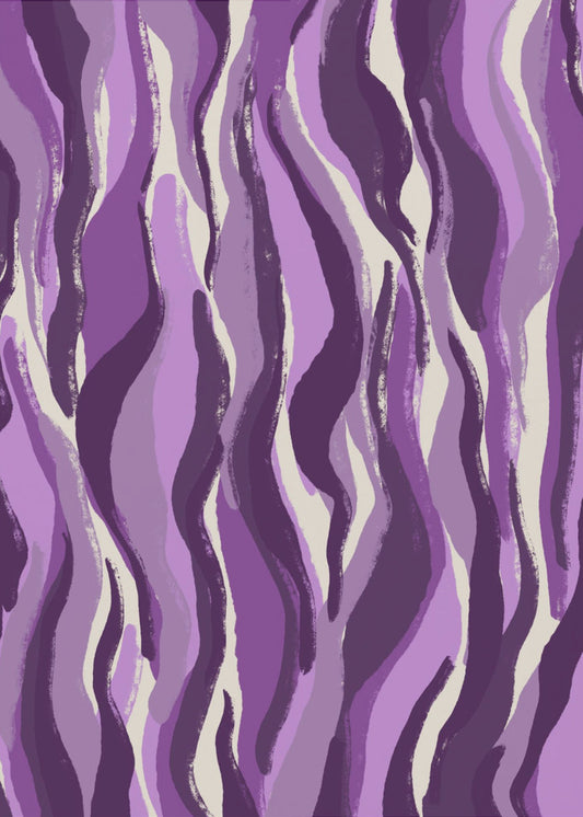 Paarse Vlammengolven | Canvas