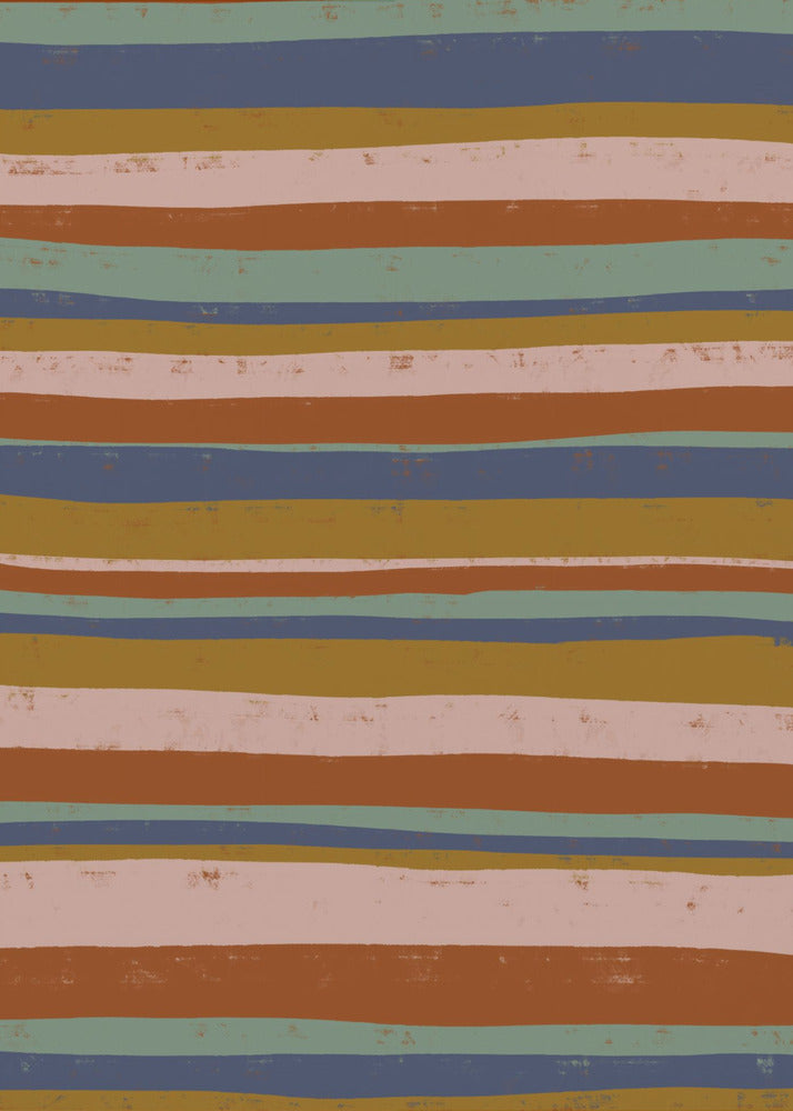 Aardse strepen flow | Canvas