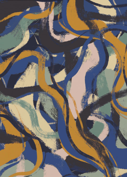 Levendige Stromen | Canvas